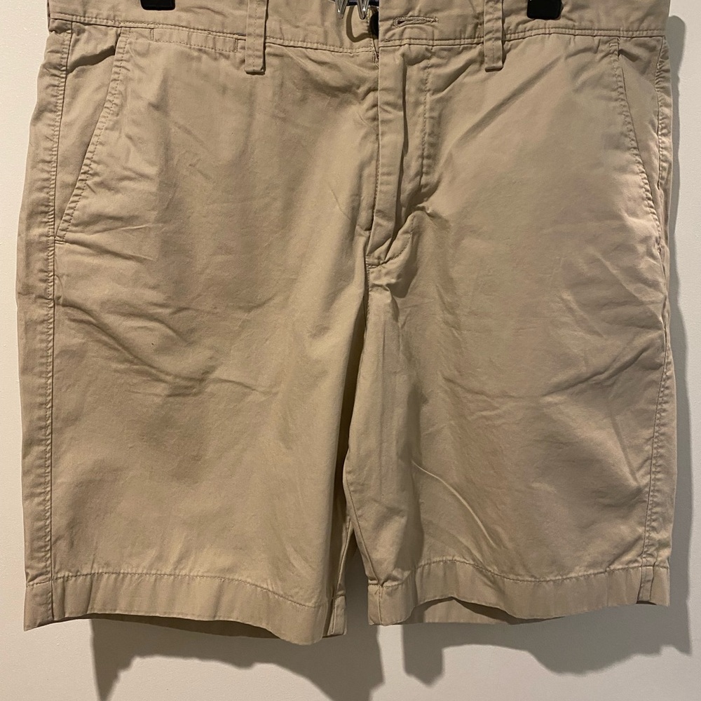 J. Crew Tan Flat Front Shorts Relaxed Fit